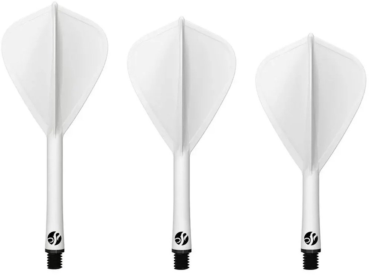 Shot Flight Deck System White Kite - Dart Flights Inbetween