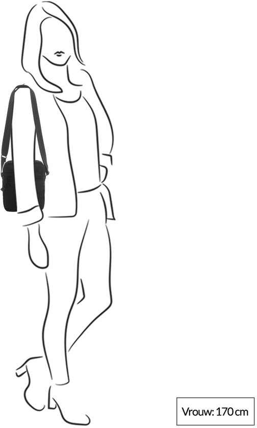 Hedgren RUSH – Mini sac bandoulière vertical avec protection RFID – Déperlant – Léger – Noir