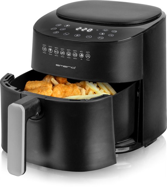 Emerio Airfryer XL 1300W 4,5L Zwart (EAN: 7333282011604) - Emerio - €50,70