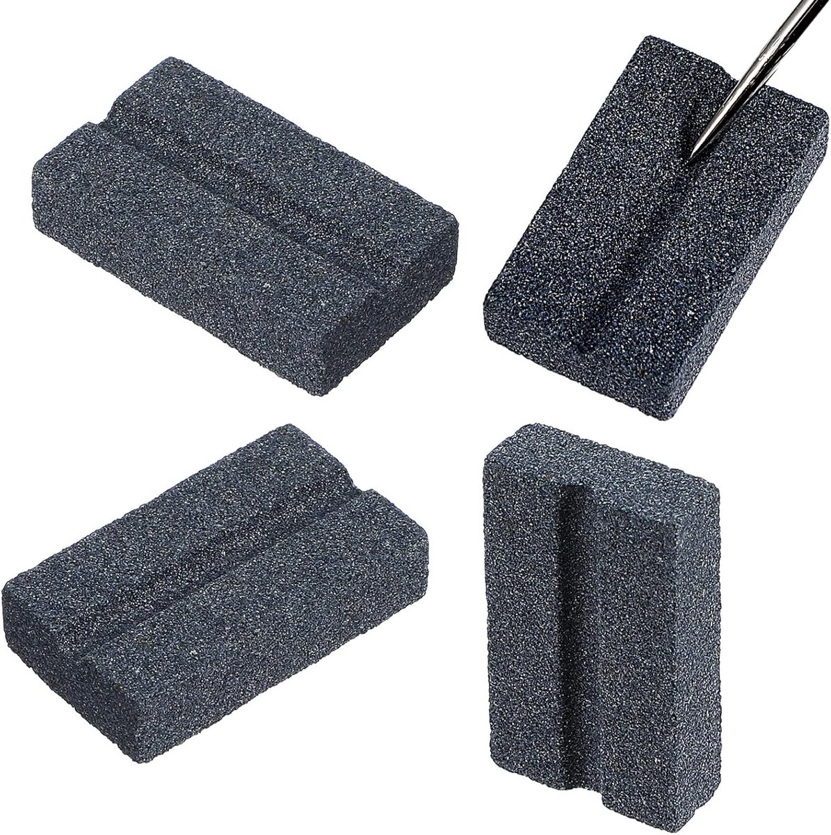 Darts V-Sharp Slijpsteen - 4 Pack Dartslijper voor Stalen Tip Darts - Puntenslijper Gemakkelijk Polijsten en Ontbramen - Langdurige Scherpte Dart Accessoires - Dart Puntenslijper voor Dart Tips