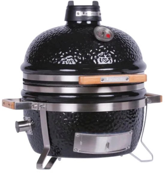 Monolith Icon Starterset - Kamado Barbecue 33 cm - Inclusief Beschermhoes, Mono-Lighter & Houtskool - Compacte Houtskool BBQ van Monolith — afbeelding 3