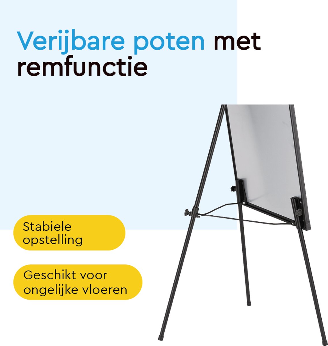 BRASQ Flipover - Verstelbaar Whiteboard - 70x100 cm thumbnail 2