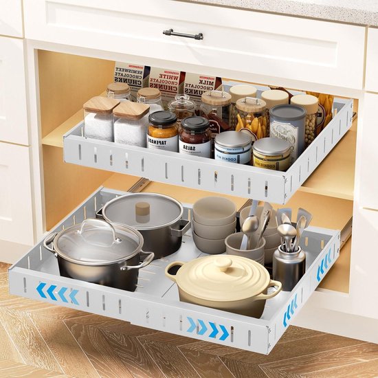 Tielag Telescopische lade 30cm, Uittrekbare keukenlade, Lade-inzetstukken voor keukenkast, Keukenkast Organizer Uittrekbaar, Metalen Slide Out Organizer Keukenlade, Zwart Tielag Telescopische lade 30cm, Uittrekbare keukenlade, Lade-inzetstukken voor keukenkast, Keukenkast Organizer Uittrekbaar, Metalen Slide Out Organizer Keukenlade, Zwart