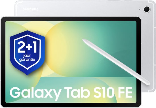 Samsung Galaxy Tab S10 FE - WiFi - 128GB - Silver + 1 jaar extra garantie