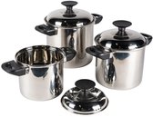 Ensemble de cuisine de camping empilable Kampa Space Saver Deluxe - ensemble 7 pièces