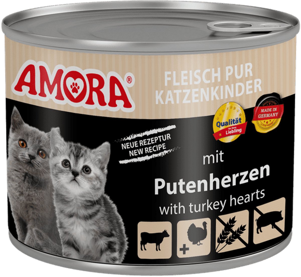 Amora AMORA Cat Cat Kids 6x200g - Kalkoenhartjes