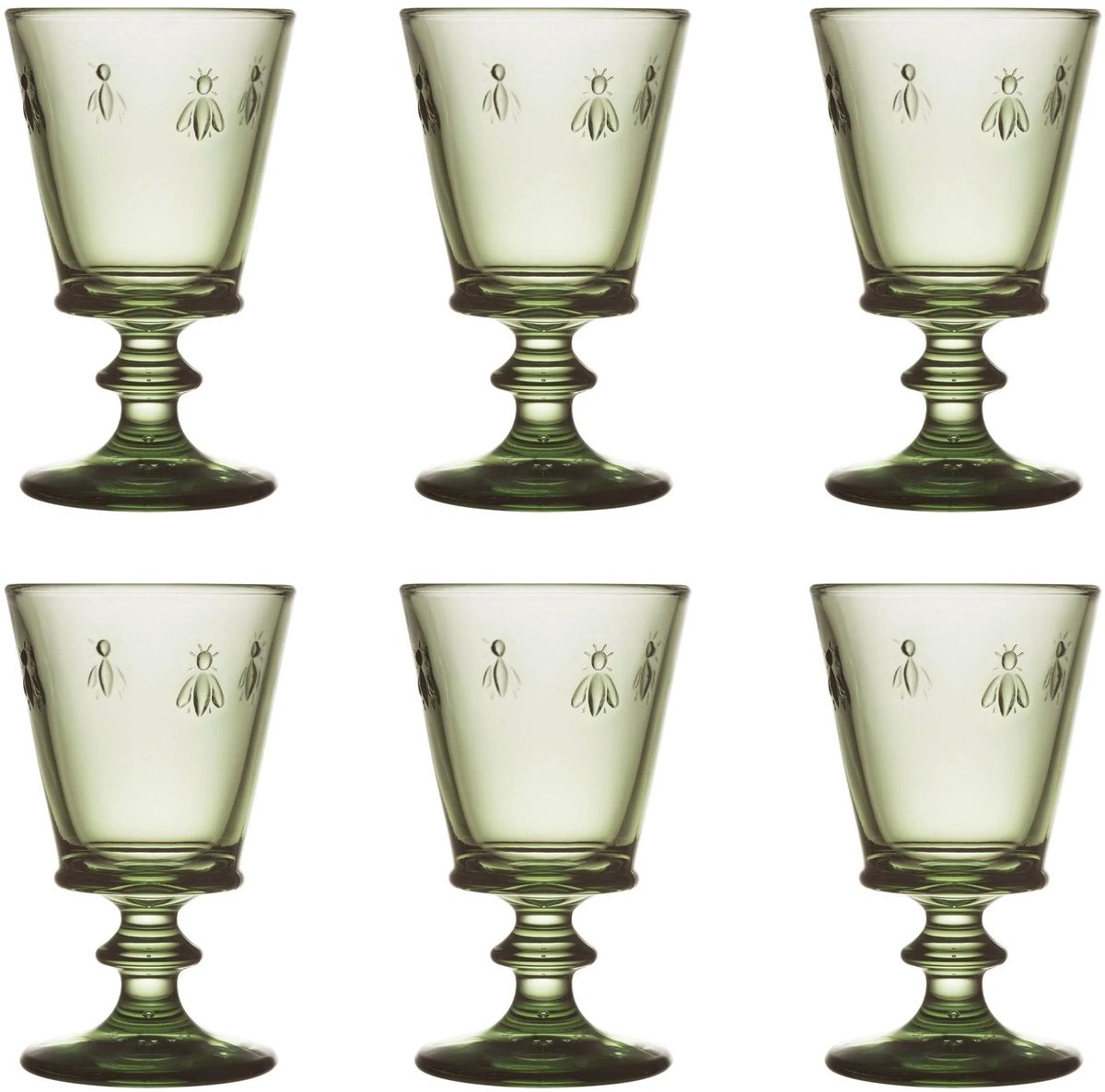 La Rochère Abeille Wijnglas 24 cl Olijfgroen - 6 Stuks