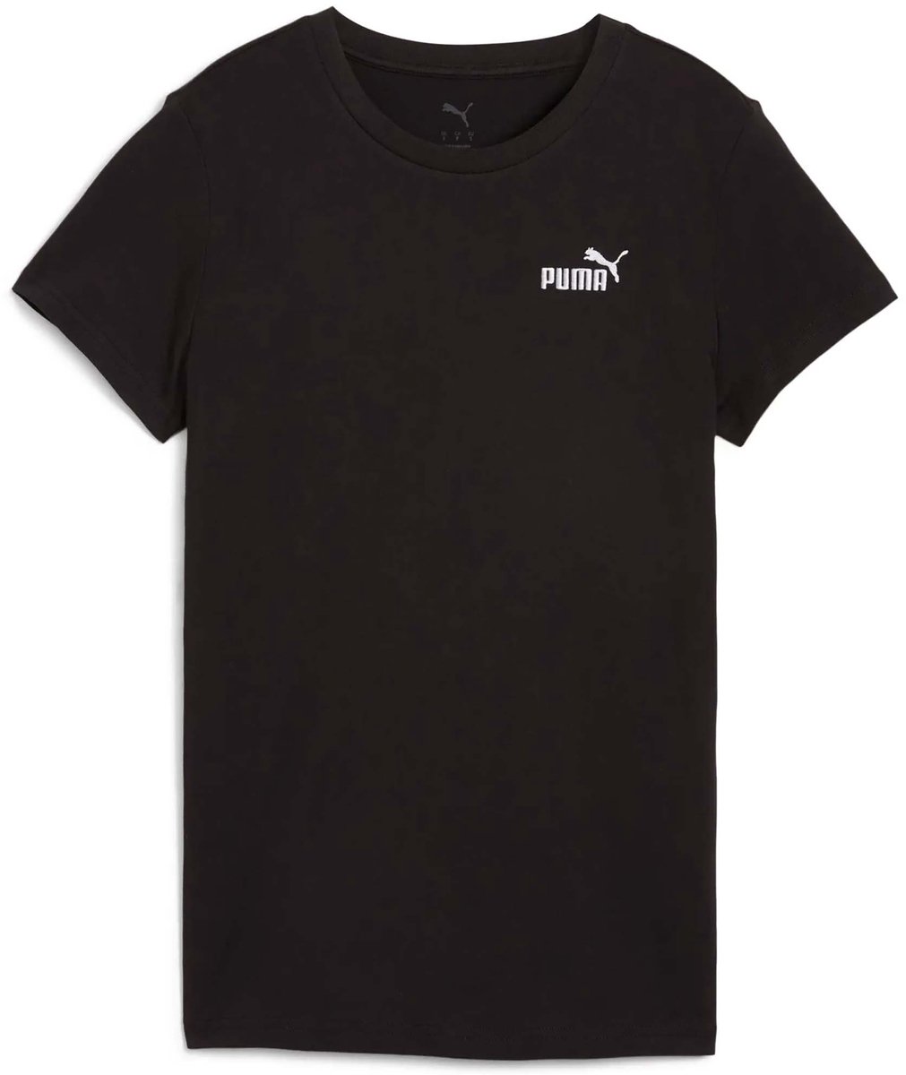 Puma Ess Small No. 1 Logo Tee T-Shirt Sportswear Vrouwen Zwart