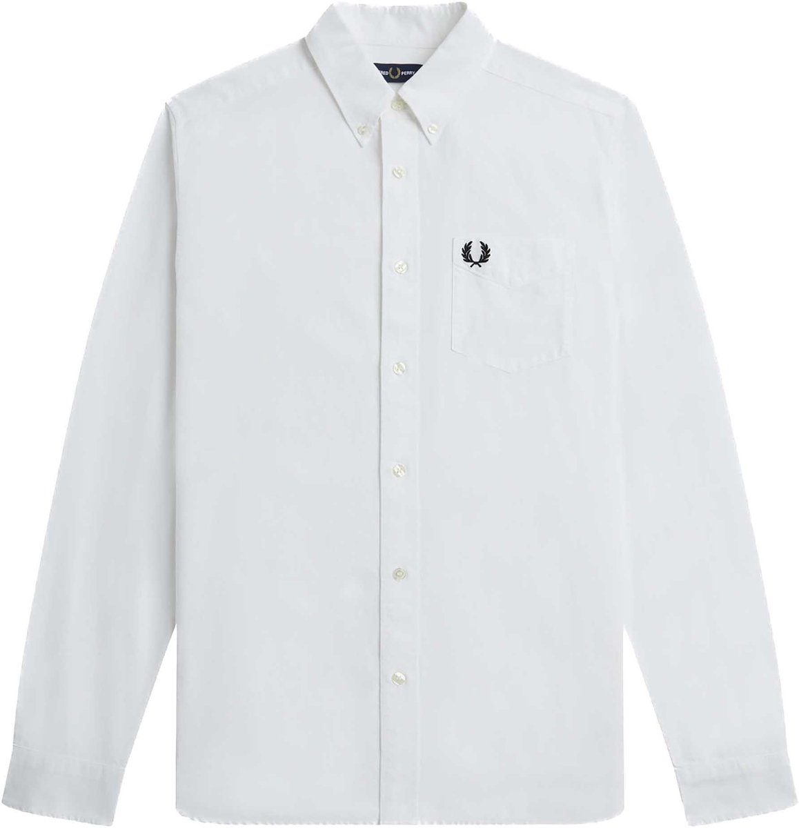 Overhemd Fredperry Fp Oxford Shirt Fashion Wear Volwassen Wit