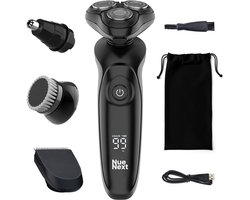 NueNext Elektrisch Scheerapparaat Mannen met Trimmer- 4D Scheermachine Heren - Neustrimmer - Shaver - Baardtrimmer - Nat & Droog - Oplaadstation