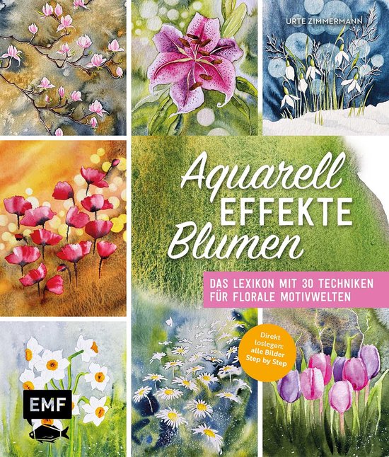 Aquarell-Effekte Blumen - cover