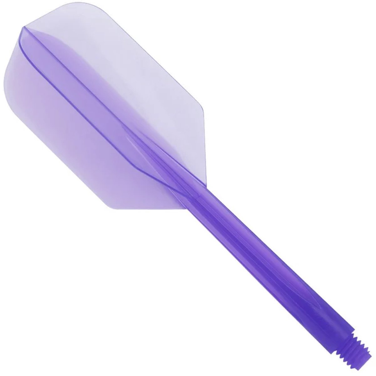 Condor Zero Stress Flight System Slim Clear Purple - Dart Flights Short