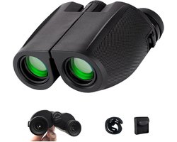 Compacte verrekijker van 10x25 - voor volwassenen en kinderen - krachtige mini-verrekijker - waterdichte FMC-verrekijker met meerdere coatings - geschikt voor vogelspotten, jagen, concerten, theater, opera, reizen en sightseeing