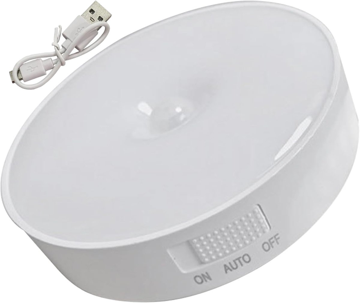 LED Nachtlampje - Nachtlampje met Bewegingssensor-Draadloze Ledlamp - 1 Stuks - 3 Standen - Wit licht 6000k - LED Nachtlampje - Magnetisch - LED Kastverlichting en Trapverlichting met Sensor - Draadloos op Batterij - Wandlamp