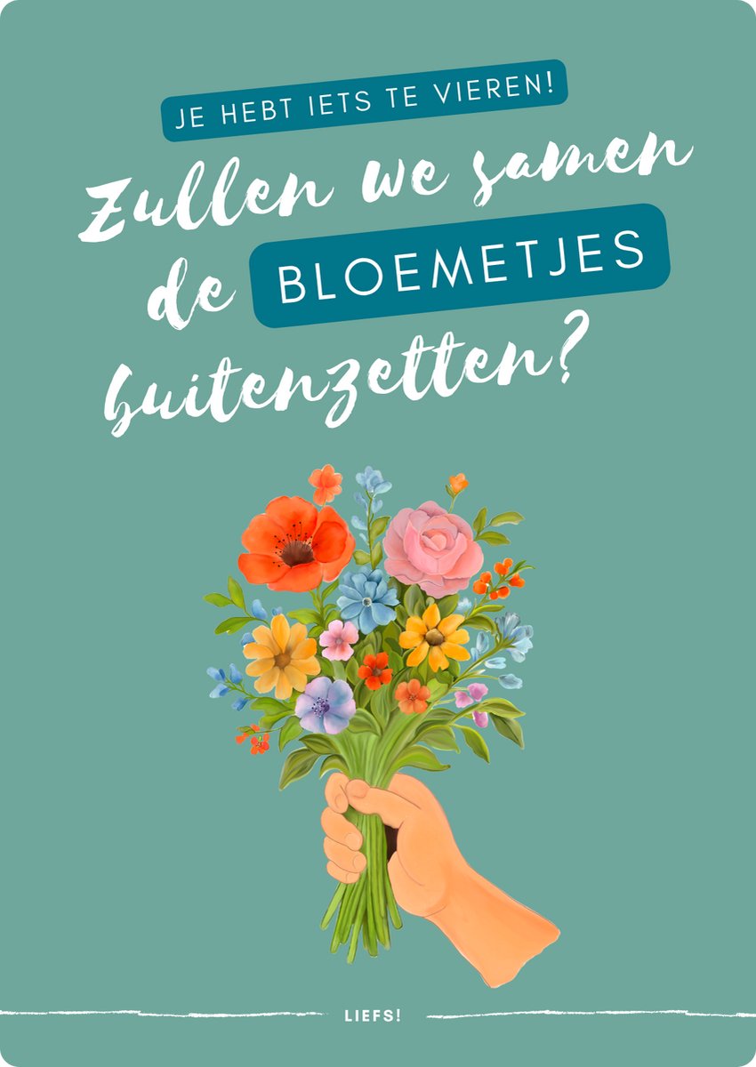 Wenskaart “Gefeliciteerd” – Spreekwoordelijk & Uniek – Met Envelop – Studio Spreekwoord