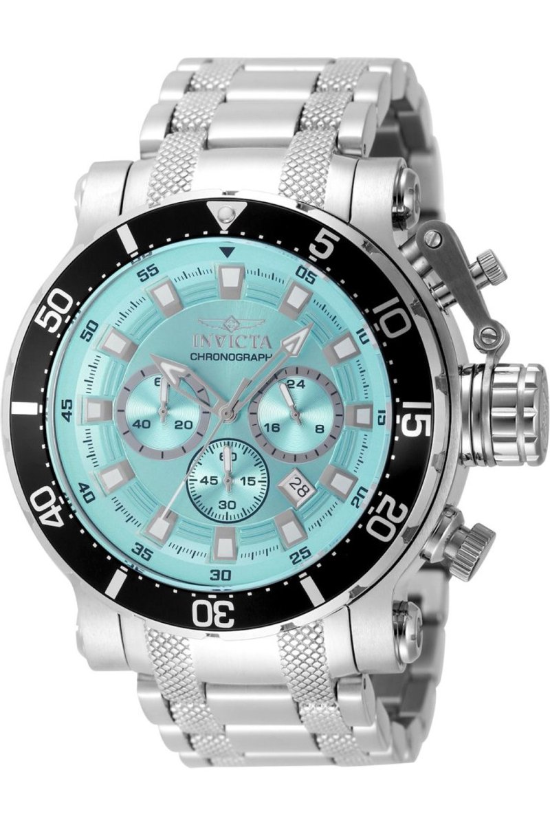 Invicta Coalition Forces 49091 Heren Horloge - Waterdicht - Analoog - Quartz Uurwerk - Roestvrij Staal met blauwe Wijzerplaat - 52mm