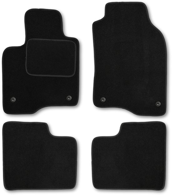 Mattastic® Automatique - 4 pièces - Ajustement parfait - Set complet - Zwart - Convient pour Skoda Fabia I (1999-2007)