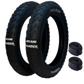 Pneu Vélo VEE E-Huntsman 20x4.0 - Pour Vélos électriques - Noir, Unisexe - Anticrevaison Renforcé