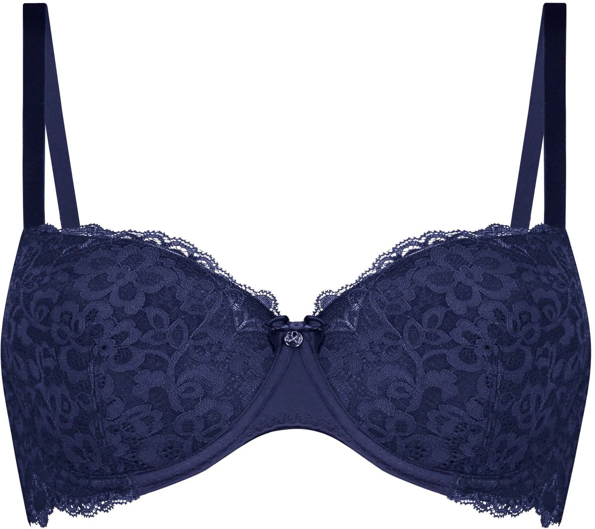 Hunkemöller Dames Lingerie Voorgevormde beugel bh Marine - Blauw