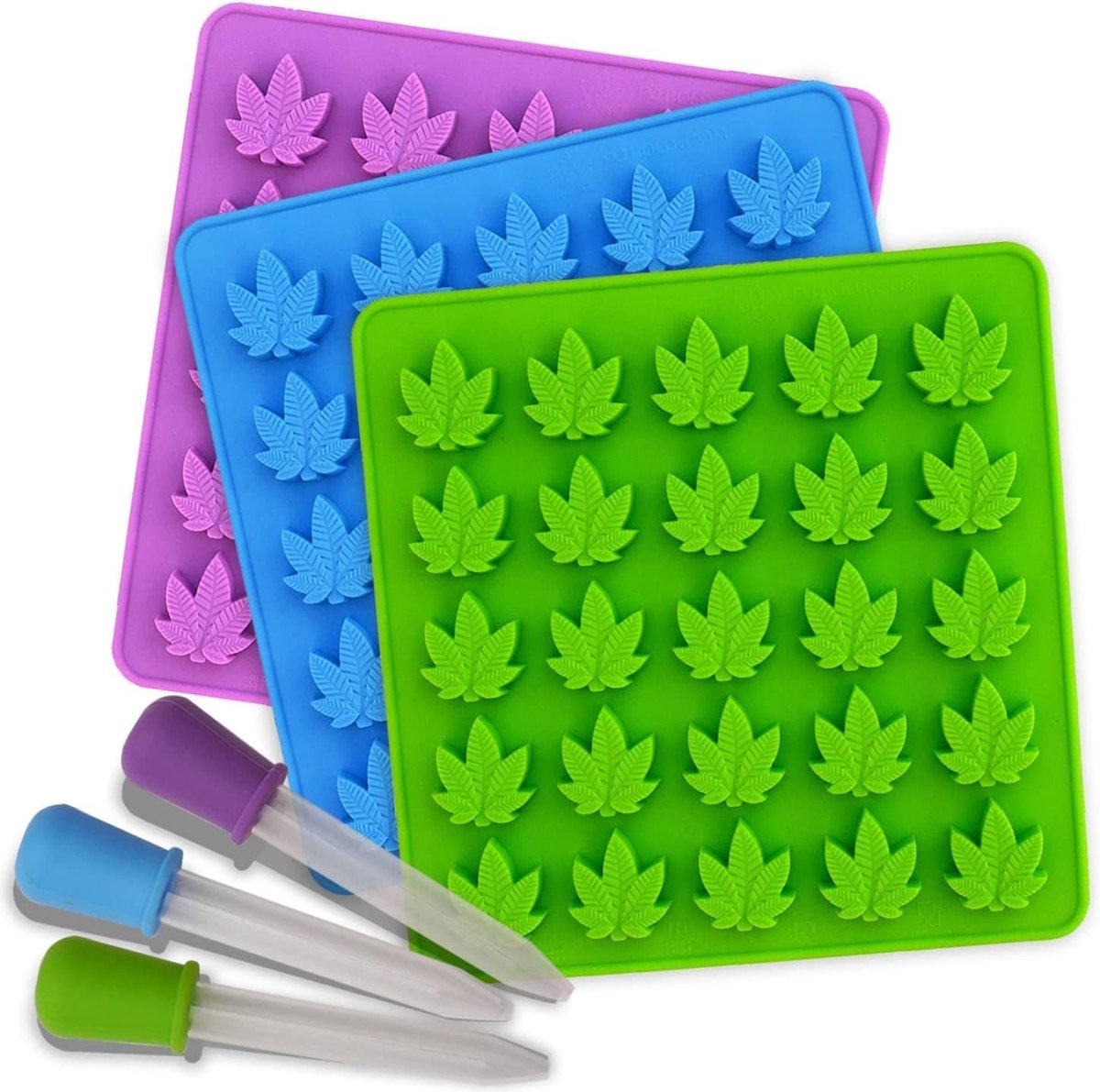 Siliconen snoepvorm voor feestjes - 3-pack druppelaars