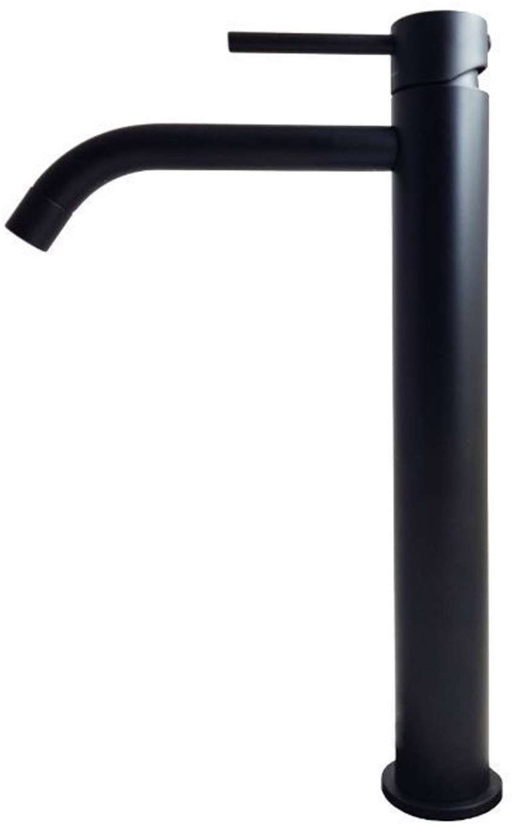 Paffoni Light wastafelmengkraan 31.2cm vrijstaand zonder waste zwart mat