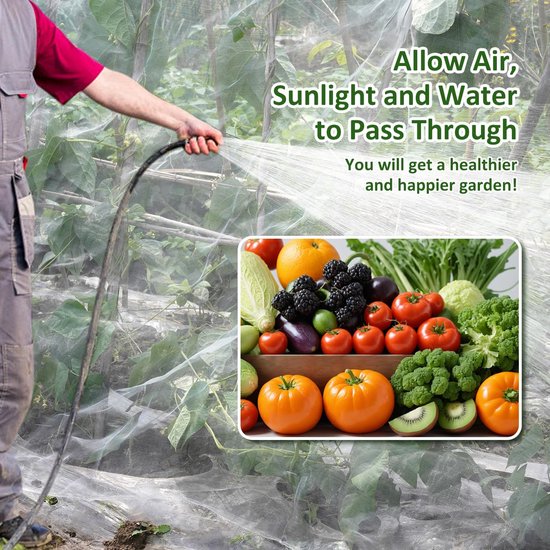 Insectengaas voor de moestuin en fruitboomgaard
