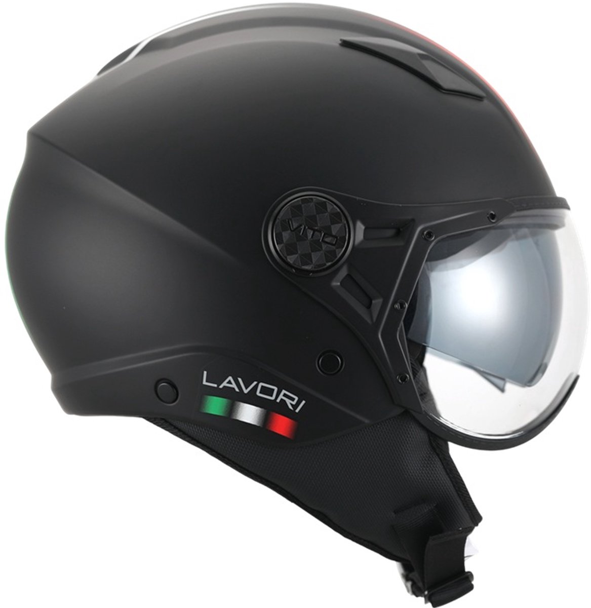Vito Lavori Jethelm - Scooterhelm met Zonnevizier - Retro Helm Voor Scooter en Brommer - Brommerhelm voor Dames en Heren - Geschikt voor Volwassenen - Maat M – foto 2