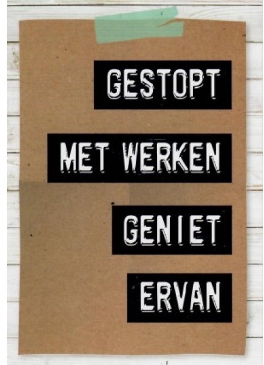 Edition Seidel Premium XXL Maxi Wenskaart om afscheid te nemen met envelop formaat DIN A4