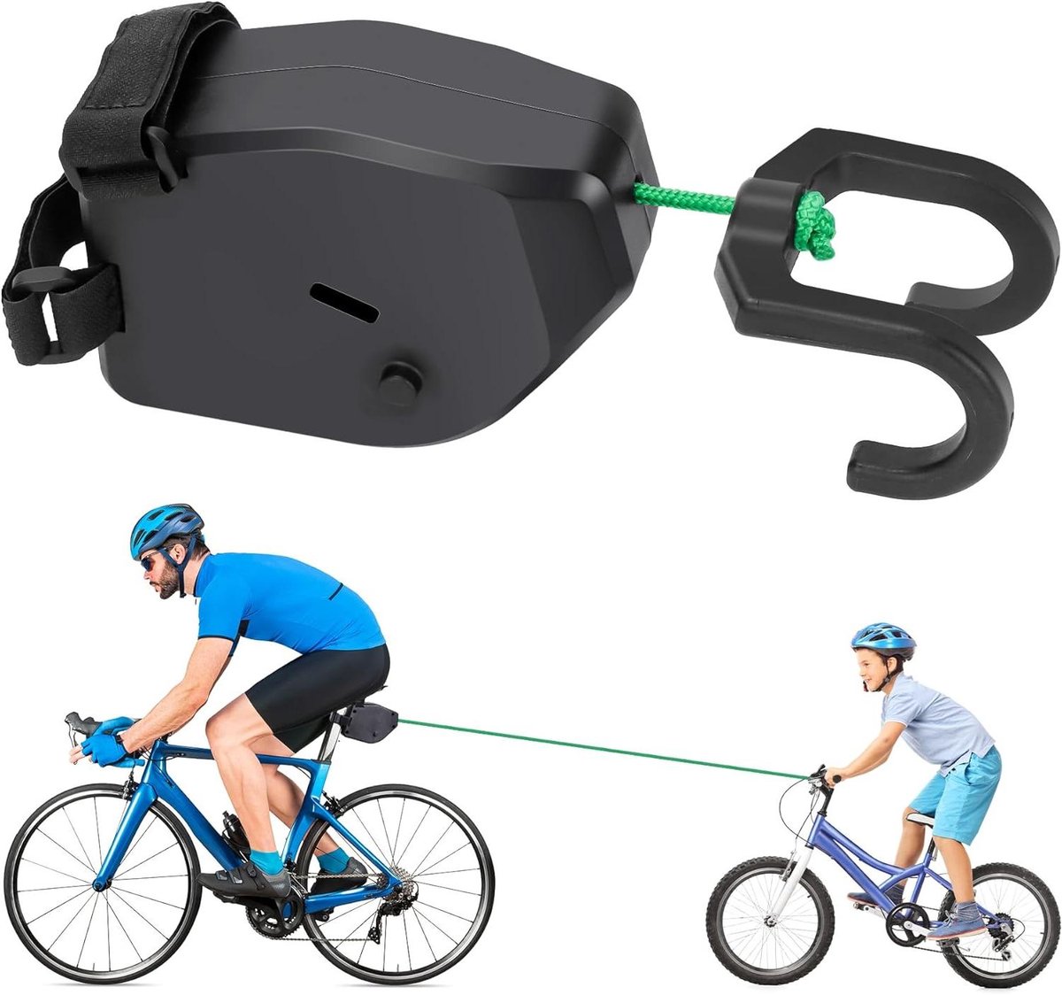 - Kinderfiets sleeptouw 25 m draagbaar universeel - draagvermogen 150 kg - ouder-kind fiets sleeptouw
