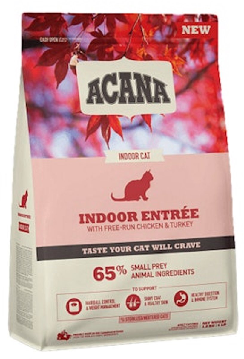 Acana Acana Indoor Entree - Kattenvoer - Kip & Haring - 2 x 4,5 kg