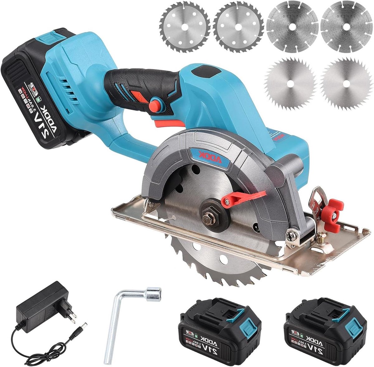 Allecto Plus - Borstelloze cirkelzaag 20 V met accu en lader - zaagdiepte 40 mm - handig en krachtig