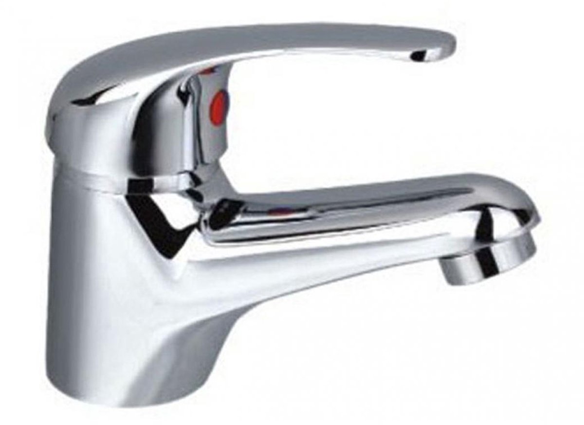 Ormes Danubio Eengreeps Lavabokraan Verchroomd – incl. ketting – badkamer, keuken, bijkeuken, garagegootsteen - eengreeps lavabokraan, verchroomde wastafelkraan, kraan incl ketting, wastafelkraan bijkeuken, keuken kraan garagegootsteen