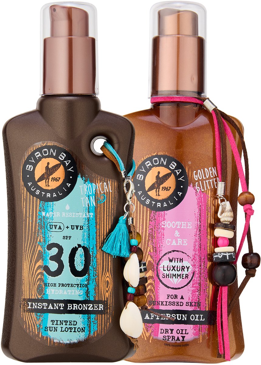 Instant Bronzer Tinted Sunlotion SPF 30 + Aftersun Shimmer Oil