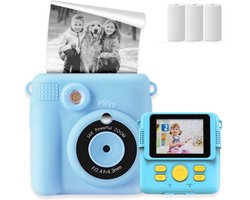 Digitale Instant Kindercamera Montessori speelgoed 10-in-1 Interactieve Speelgoed Camera - Educatief speelgoed met Smartgames - Kinderspeelgoed 4 Jaar tot 10 Jaar. Fototoestel voor Kinderen – Blauw