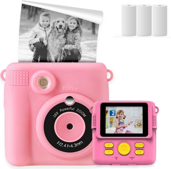 Appareil photo numérique instantané pour enfants speelgoed Montessori Appareil photo Jouets interactif 10 en 1 - Jouets éducatifs avec jeux intelligents - Jouets pour enfants de 4 ans à 10 ans. Appareil photo pour Enfants – Rose