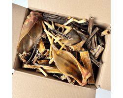 Pawty - Natuurlijke Variatie 100% Natuurlijk Snackpakket Hond - 100+ Snacks