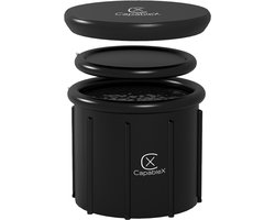 IJsbad CapableX 85 cm - 420 liter XXL - Met isolerende afdekhoes - Dompelbad - Wim Hof methode - Opblaasbaar Zitbad - IJsbad starter pack - Ice Bath - Dompelbad - Opvouwbaar & Inklapbaar ijsbad -