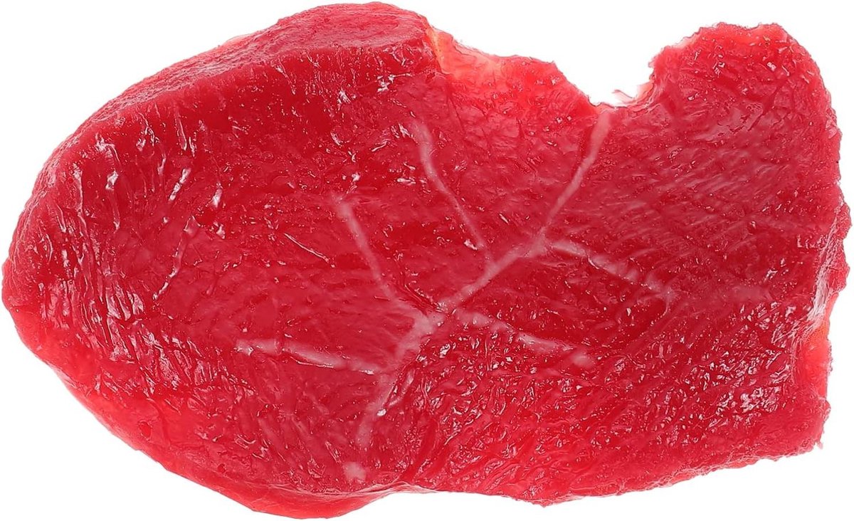 Allecto Plus - Kunstmatige Rundvlees Nep Steak Simulatie Vlees Model Voedsel Display Prop Decoratie - Levensecht, Foto Prop, Ornament - Thuis Winkel - 1 Stuk