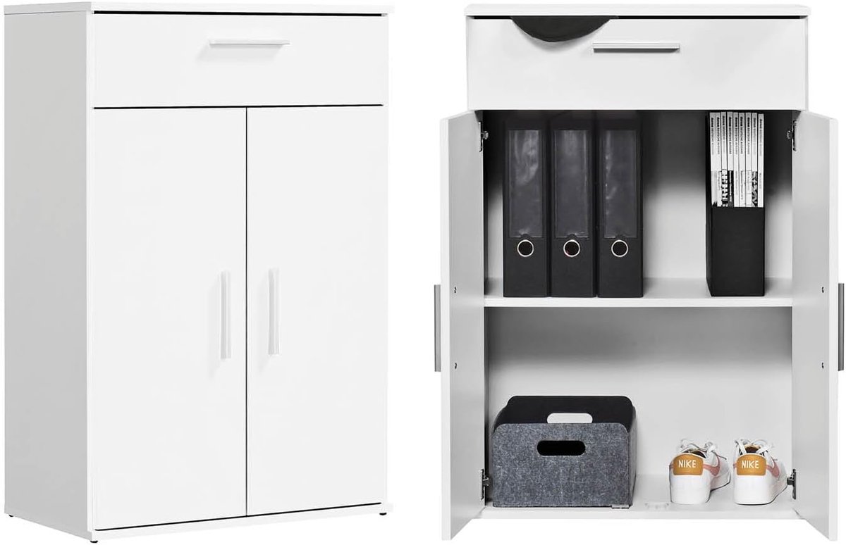 mokebo Opbergkasten Bureaukast 'Der Praktische' (60 x 90 cm) multifunctionele Archiefkast met een lade in bruin sonoma eiken hout
