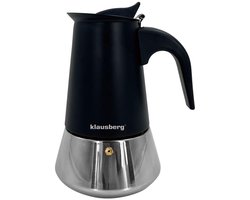 Klausberg Espressokoffiezetapparaat KB-7847 – 12 Kopjes – RVS – Geschikt voor Inductie - Espresso Maker - 600ml - Percolator
