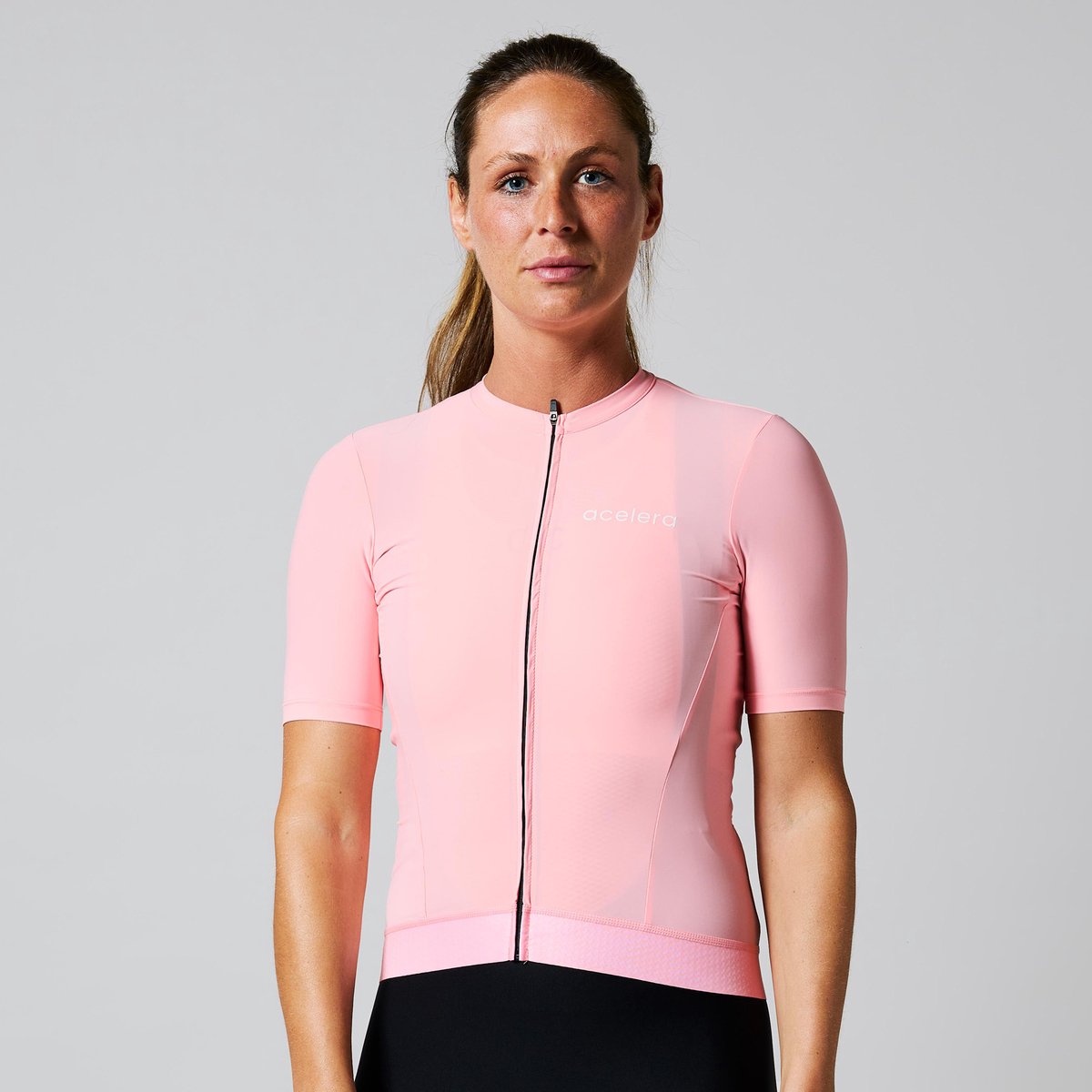 Acelera Intermediate Wielershirt | Fietsshirt Dames Korte Mouw | Wielrenshirt | Fietskleding | Roze | Maat XS