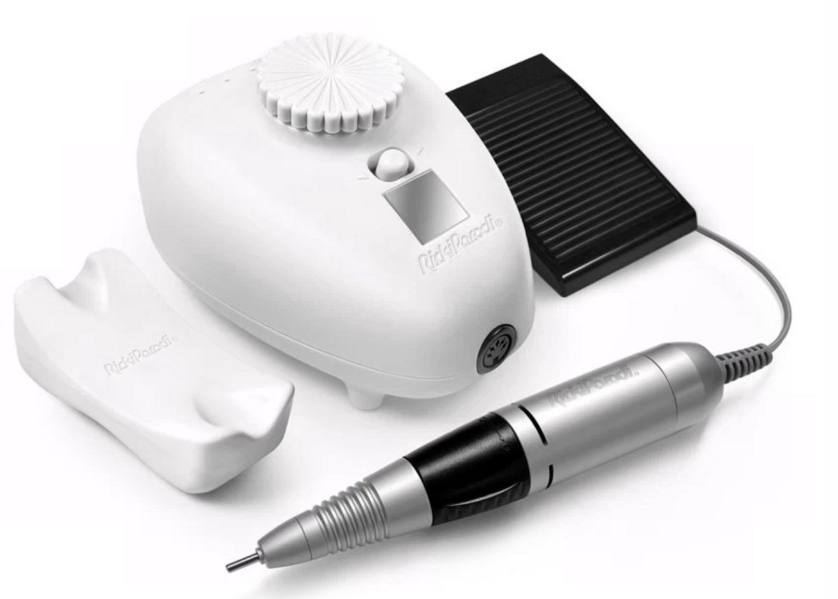 RickiParodi DigitalPro Plus – Professionele Manicure Set met 35.000 RPM Motor, Voetpedaal en Diamantfrezen