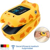 Beurer PO 13 Kids Pulse Oximeter – Zuurstofmeter & Hartslagmeter voor Kinderen – Snelle Pijnloze Meting – Compact & Licht – Medisch Gecertificeerd – Met Kleurendisplay, Polsband & Tas – 5 Jaar Garantie