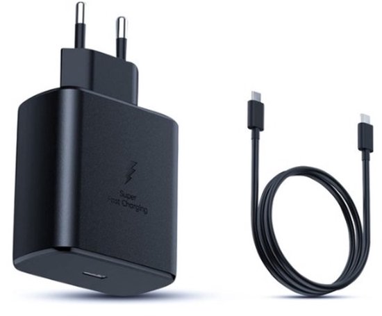 S-Combines – Chargeur rapide 45 W – Câble USB-C vers USB-C – 1 mètre