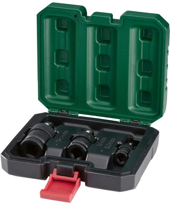 HASKYY Adapter slagmoersleutel set kruiskoppeling 17-delig steekdop- adapterset voor slagdop 1/4 3/8 1/2 3/4 aandrijving