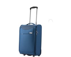 CarryOn Air Upright Handbagage Koffer – 55x35x20cm - Zachte Trolley met voorvak - 37 Liter - Slechts 1,8kg - Blauw