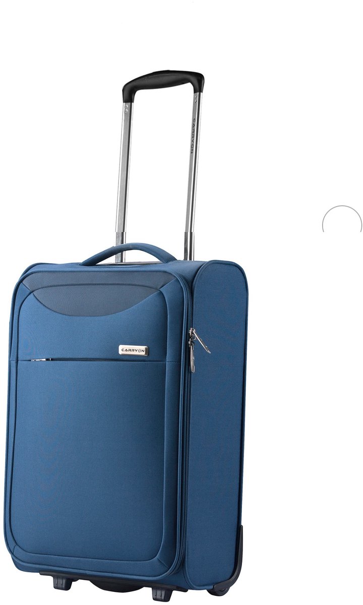 CarryOn Air Upright Handbagage Koffer – 55x35x20cm - Zachte Trolley met voorvak - 37 Liter - Slechts 1,8kg - Blauw