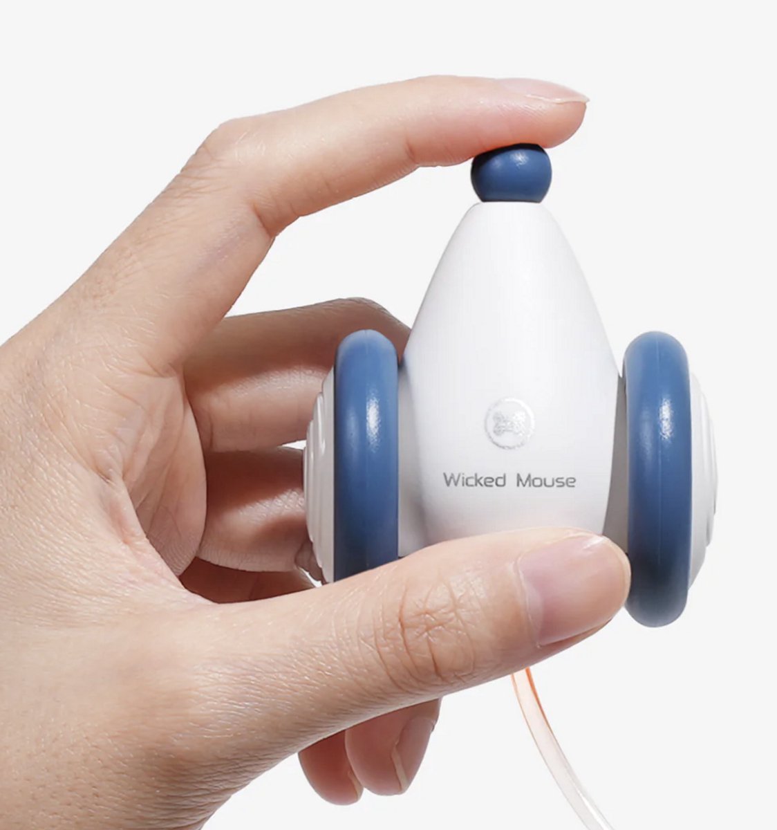 Cheerble Wicked Mouse - Interactief kattenspeeltje met bots sensoren - Speelgoedmuis voor katten - USB Oplaadbaar - Kattenspeelgoed - Blauw