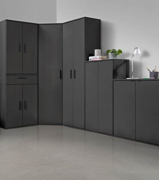 vidaXL Kledingkast 100x50x200 cm bewerkt hout gerookt eikenkleurig, garderobekast, slaapkamer bergruimte, klerenkast, slaapkamerkast, linnenkast