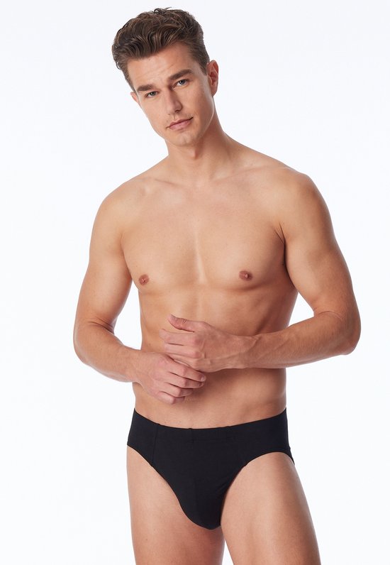 Uncover by Schiesser Supermini ondergoed voor heren, 3 stuks, met zachte manchetten, katoenmix, donkerblauw, S
